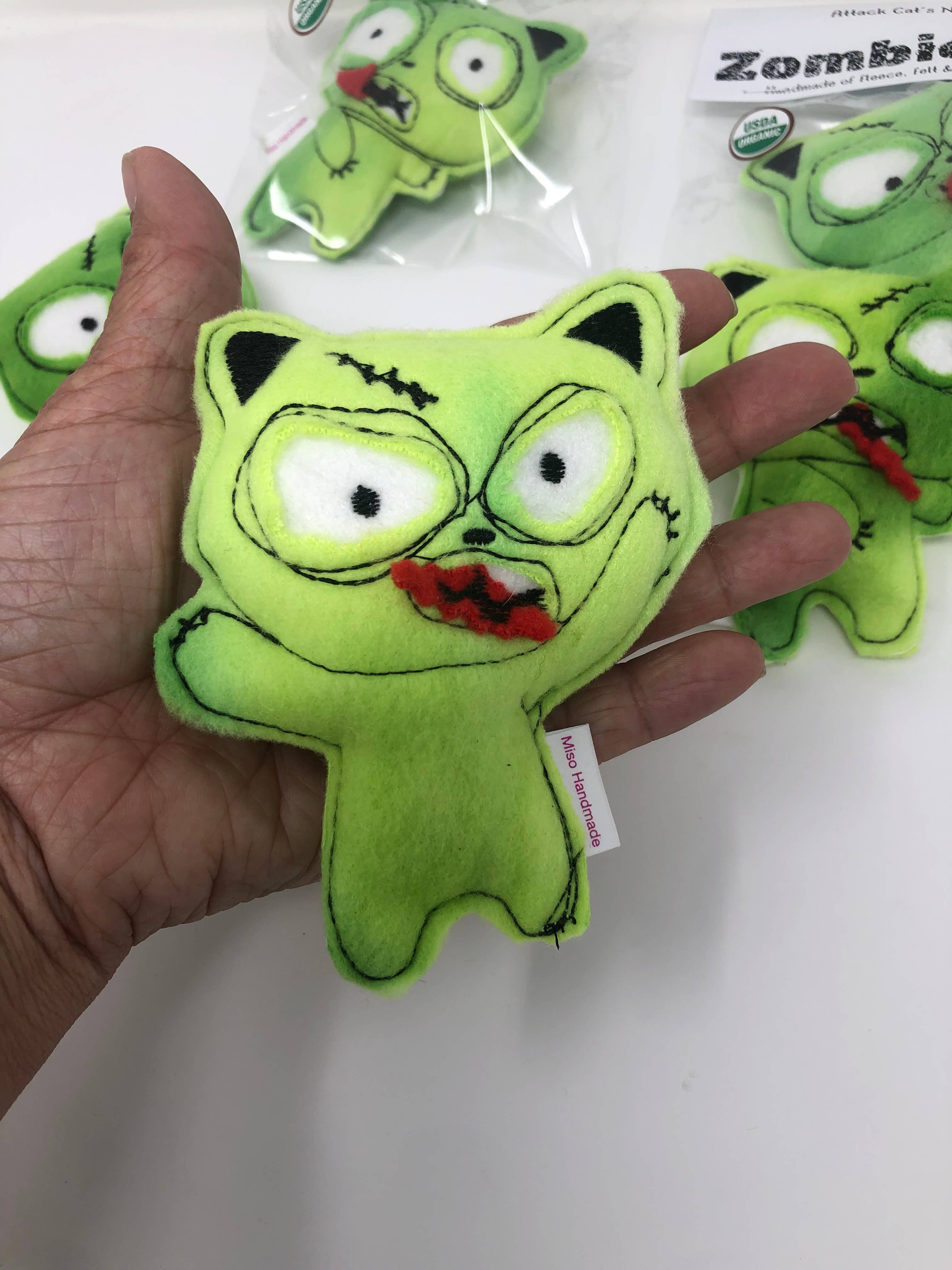 Miso Handmade - Wholesale Pet Toy - Cat - Zombie Cat Catnip Toy4