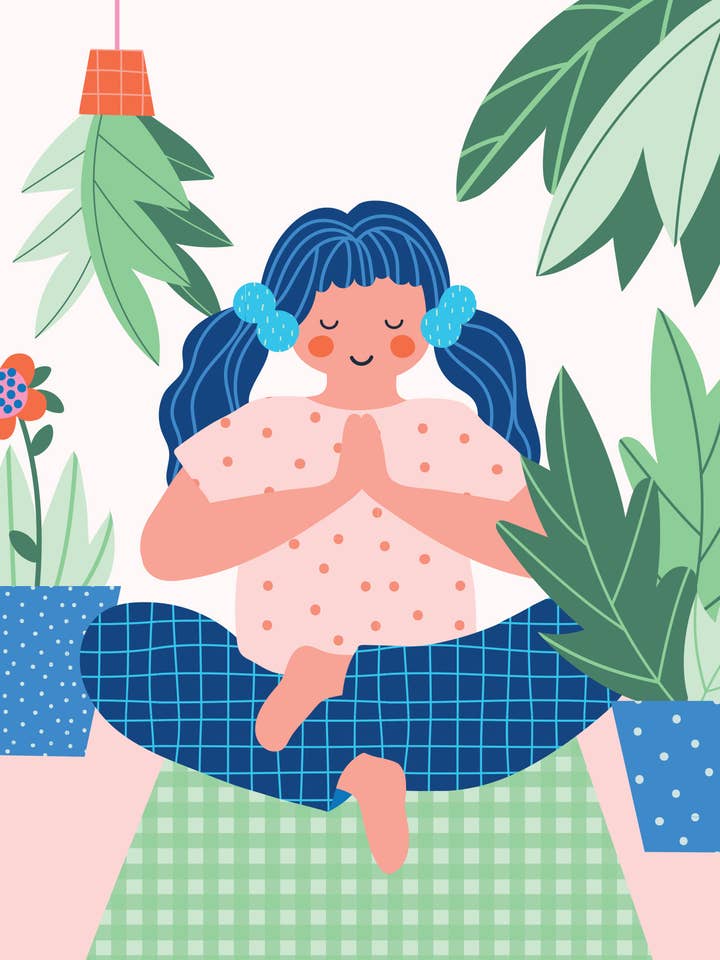 Namaste Greetings Card for wholesale by Michele Payne