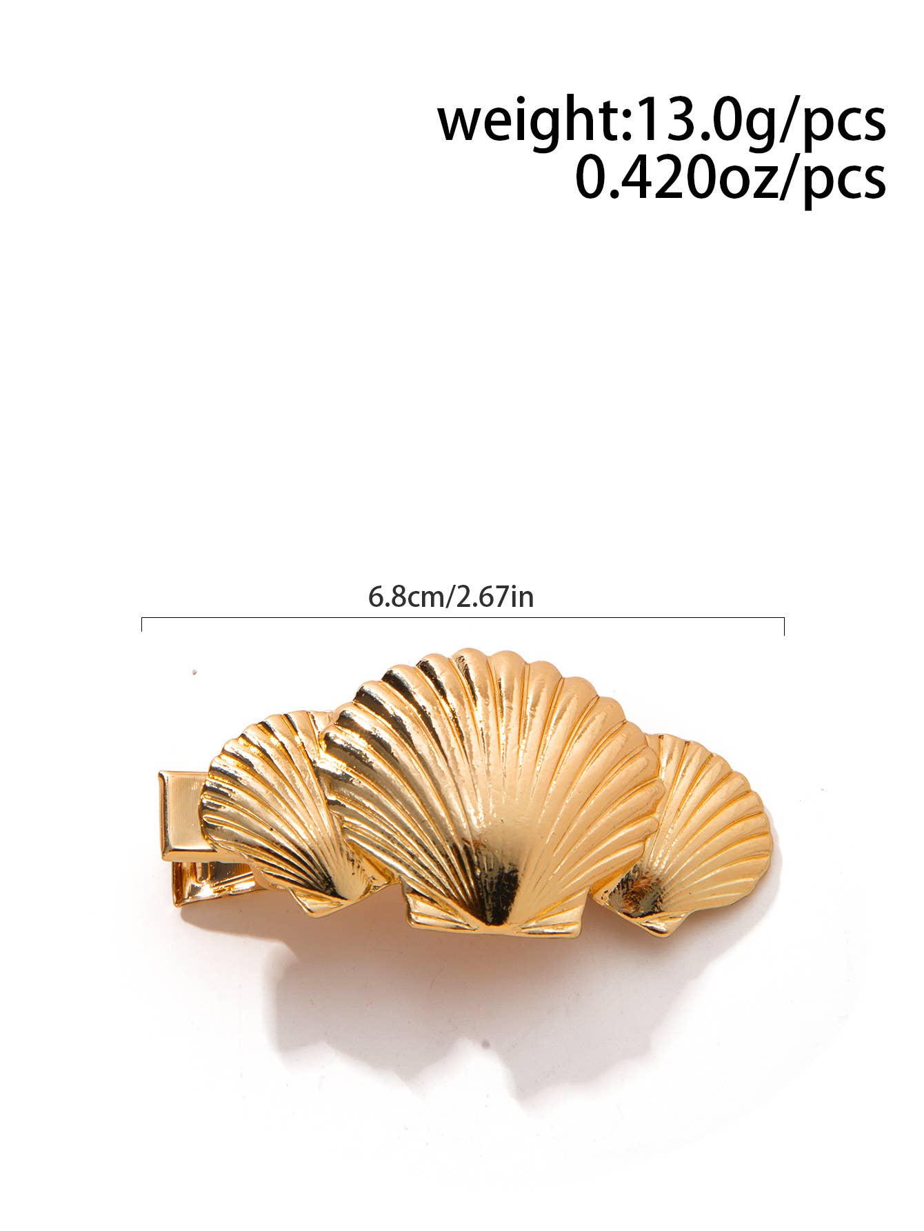 Little Trendy - Wholesale Hair Clip - Women's -  Marine life alloy hair clip beachside Sea Star hair clip9