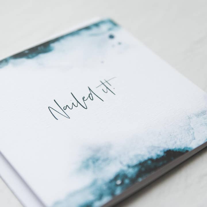 I am Nat Ltd - Wholesale Congratulations Card - 'Nailed it!' Congratulations Card1