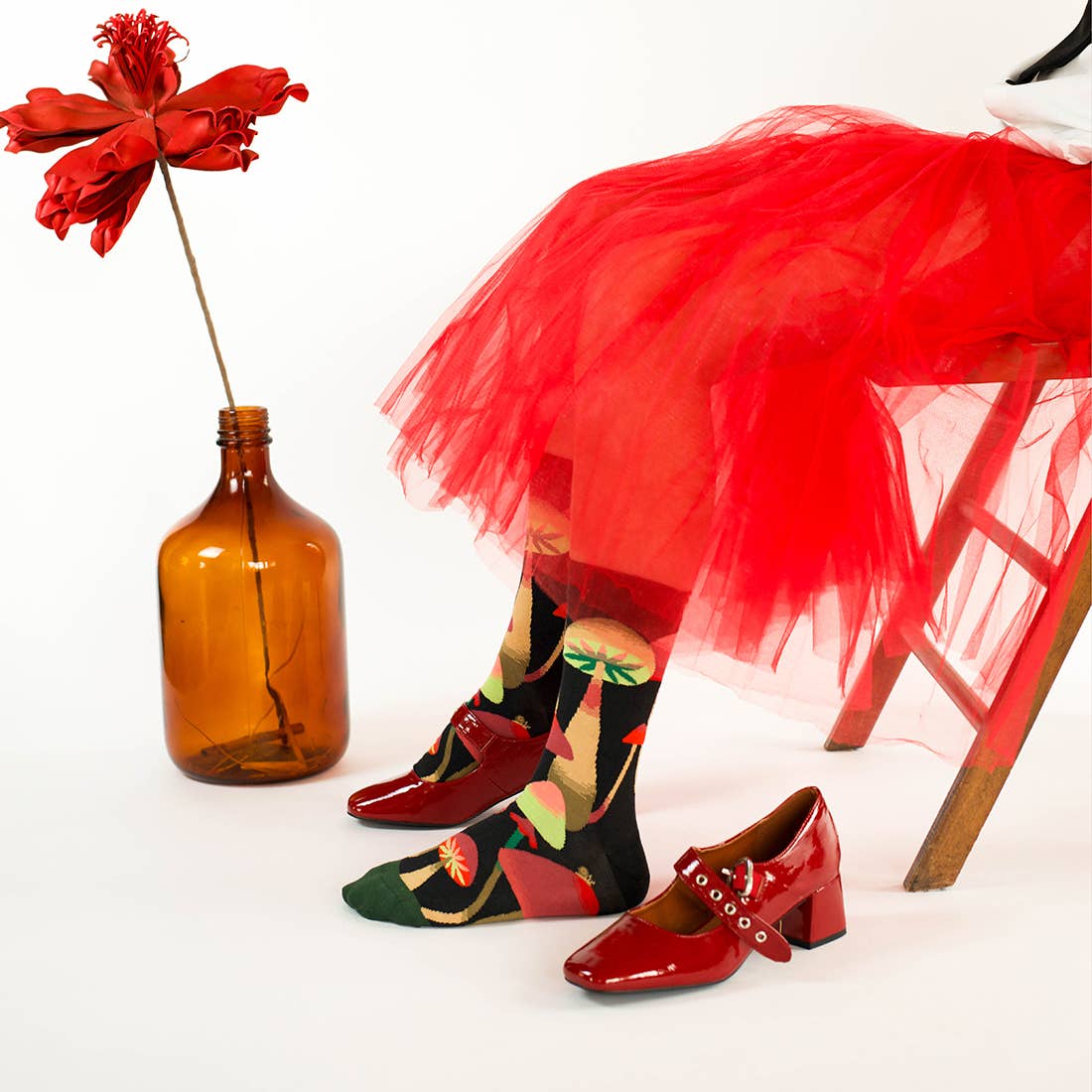 Bonne Maison - Wholesale Socks - Unisex - Fake Black Mushroom Sock1