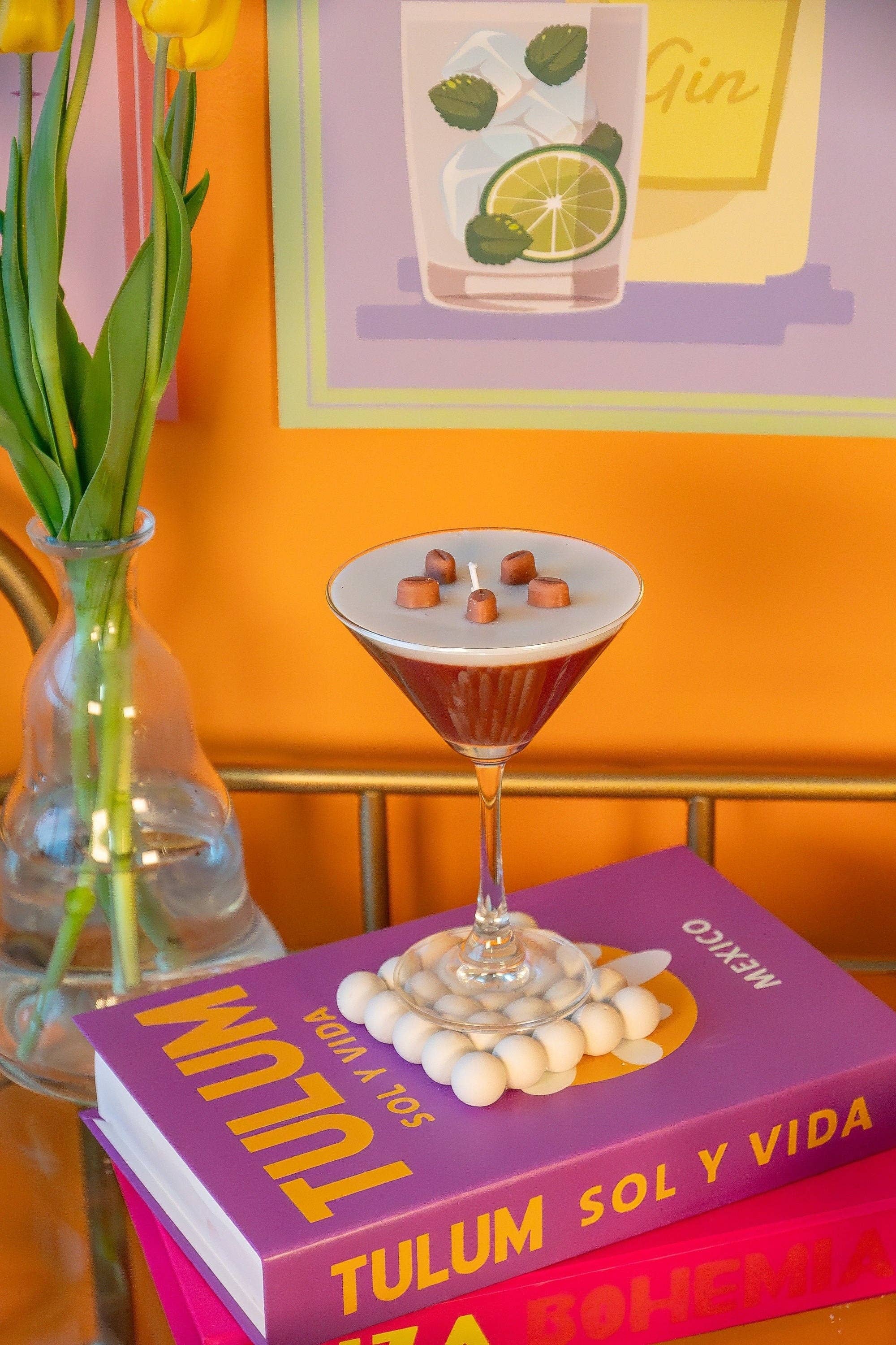 Candle Lume - Wholesale Novelty Candle - Espresso Martini Candle 5 beans / Coffee Candle / Espresso Martini Lovers / Espresso Lovers2