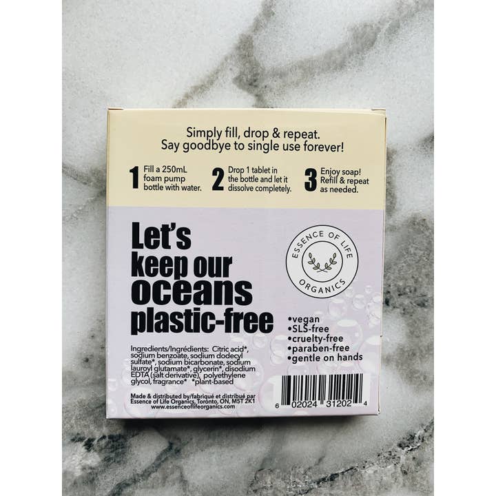 Essence of Life Organics - Wholesale Hand Soap/Wash - Foaming Hand Soap Tablets1