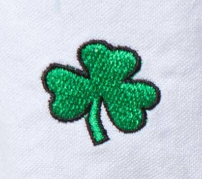 Weiss Straight Wharf Shirt aus weißem Oxford mit Kleeblatt für den Großhandel auf Faire4