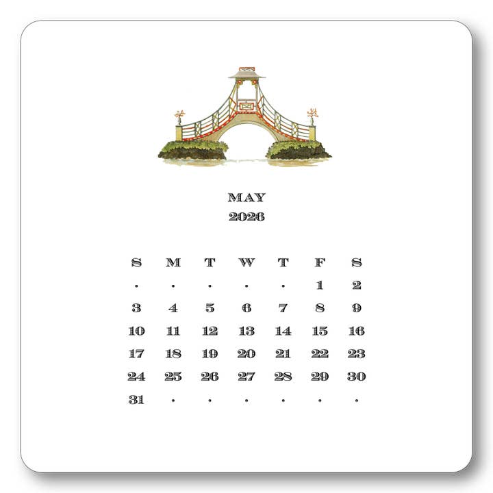 Maison de Papier - Wholesale Calendar - 2026 Chinoiserie Calendar with Easel