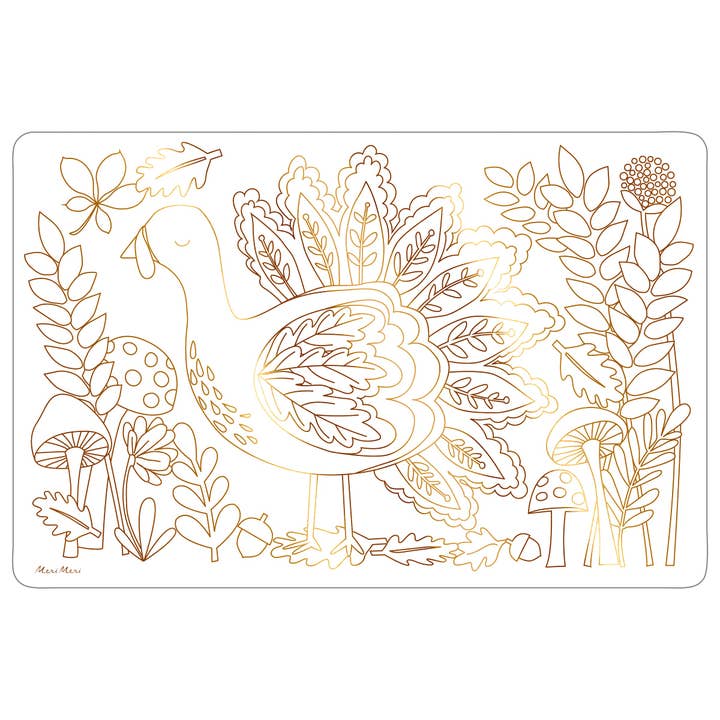 Meri Meri - Wholesale Disposable Placemat - Thanksgiving Colouring Placemats3