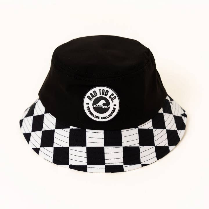 ONYX RACEWAY WATERPROOF BUCKET HAT for wholesale by Rad Toddler Co.