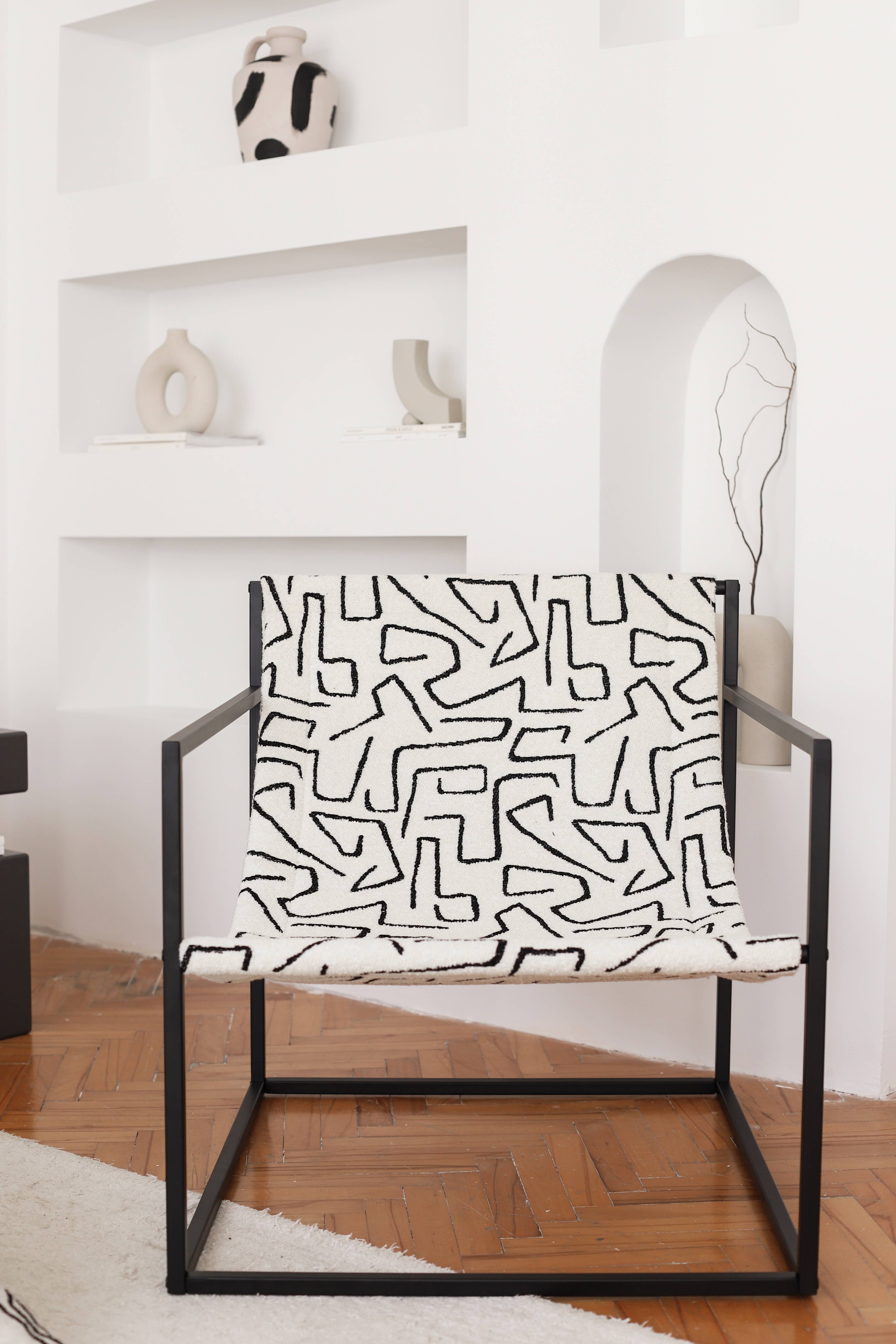 Fineroom Living - Vendita all'ingrosso Sedie - Set da 2 Poltrone Lounge BERNIE con Struttura in Acciaio e Design Minimalista33