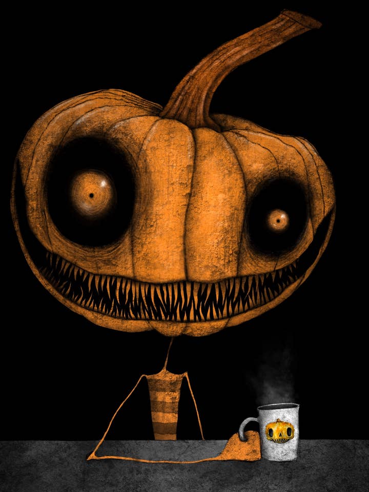 Halloween Pumpkin Spice Print for wholesale by Creeptoons