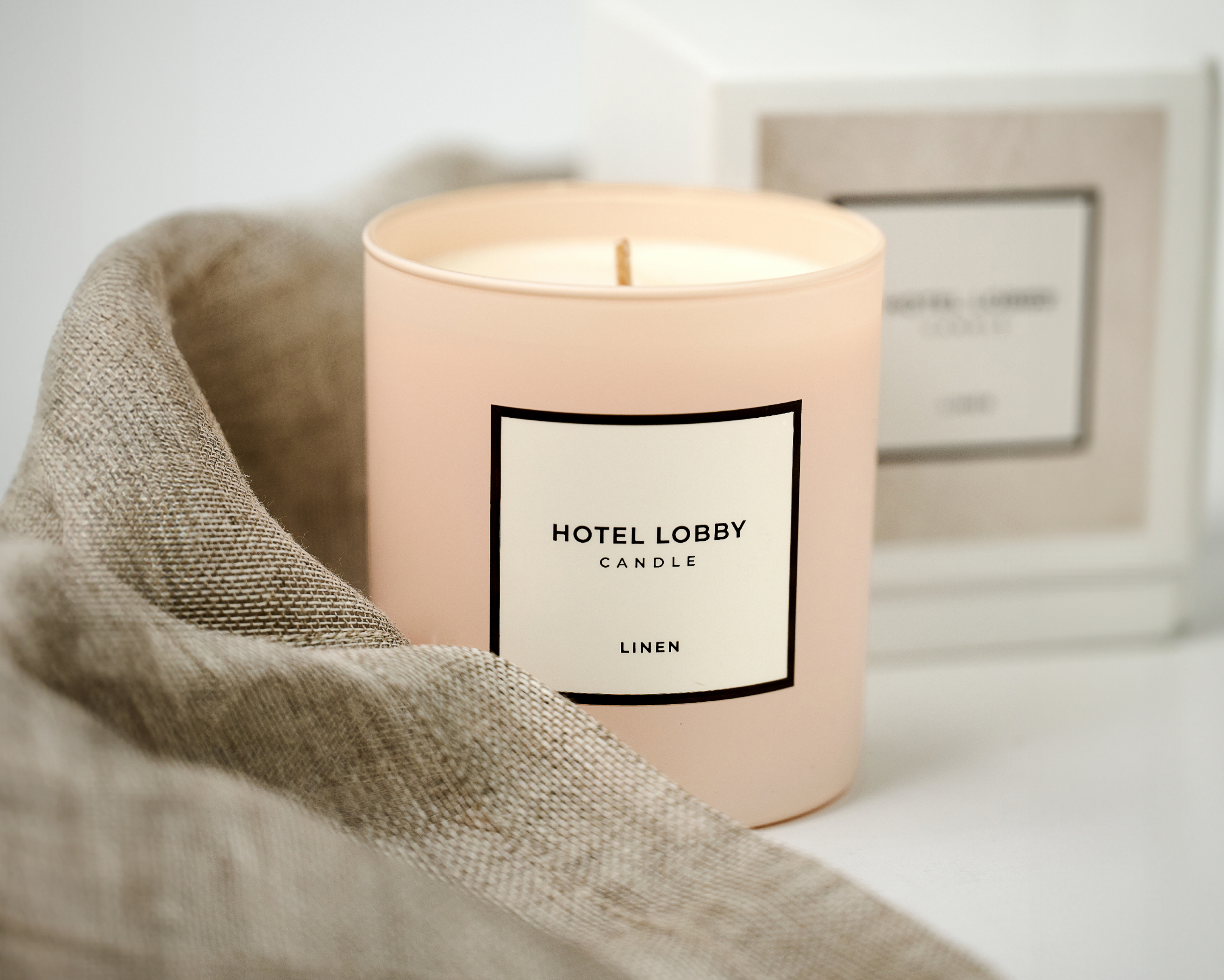 Hotel Lobby Candle - Wholesale Jar/Filled Candle - Linen - Luxury Soy Candle - 9.75 oz6