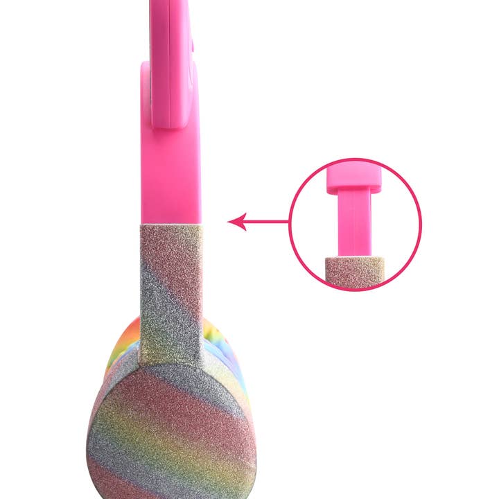 Trend Tech Brands - Wholesale Headphones - Kiddy Ears Rainbow Bluetooth Headphones3