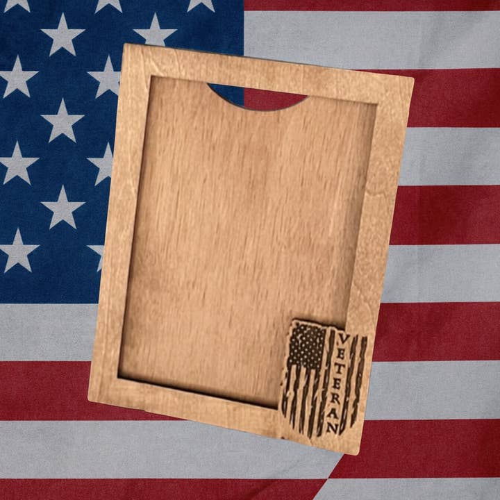 5x7 Picture Frame Veteran Picture Frame for wholesale by Wooden Nose Gift Shop