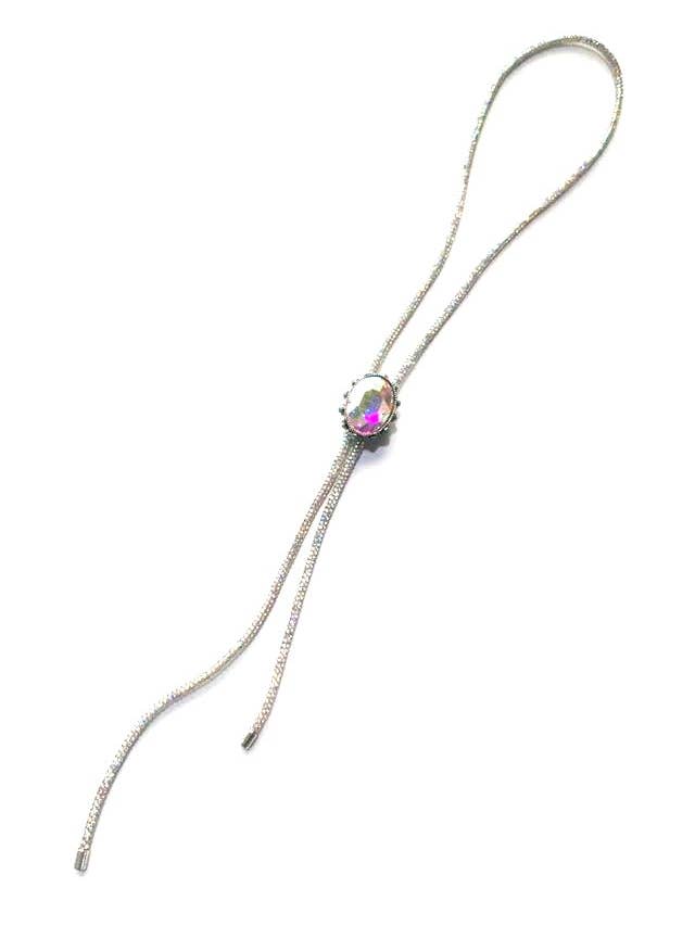 Westlicher Kristall-Oval-Bolo-Halskette für den Großhandel von Snowing West