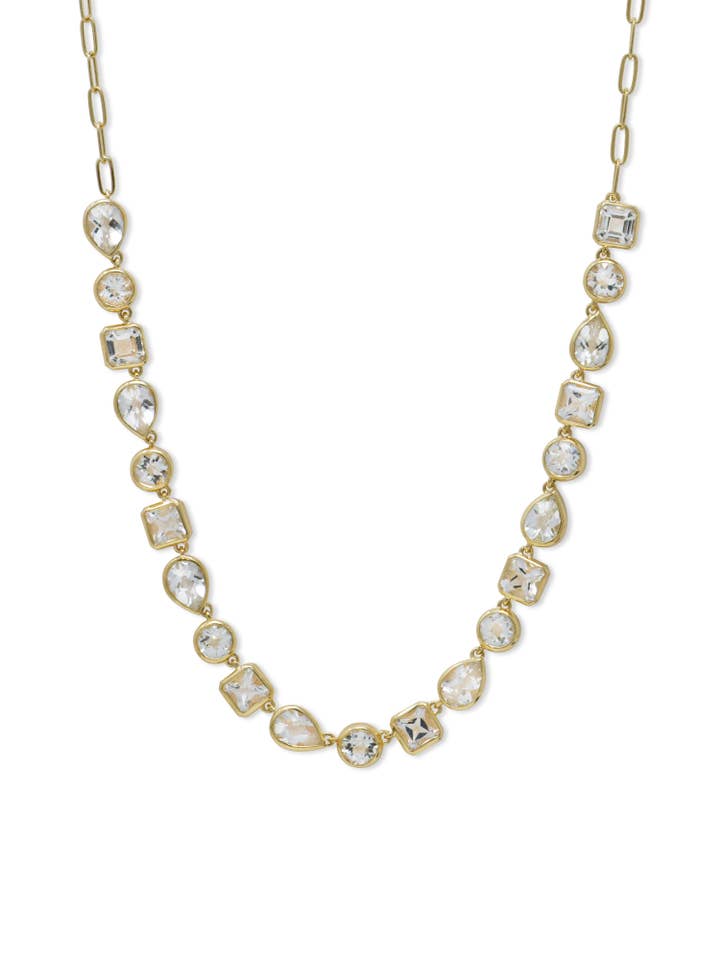 Cléo Jaeda Tennis Bezel Necklace for wholesale by ANZIE