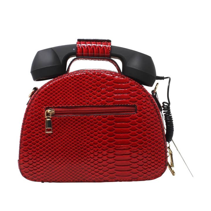 MB Fashion Wholesale - Wholesale Crossbody Bag - Women's - EVERY FASHION Vintage Telephone Handbag with Rotary Dial Design3