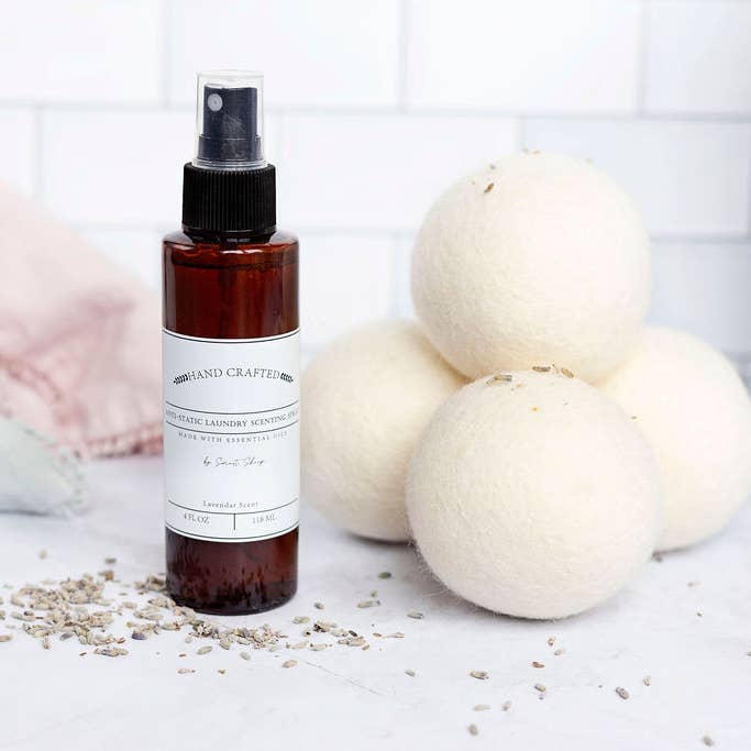 Mama Moon Boutique LLC - Wholesale Dryer Balls - Smart Sheep Anti-Static Essential Oil Scenting Spray Lav2