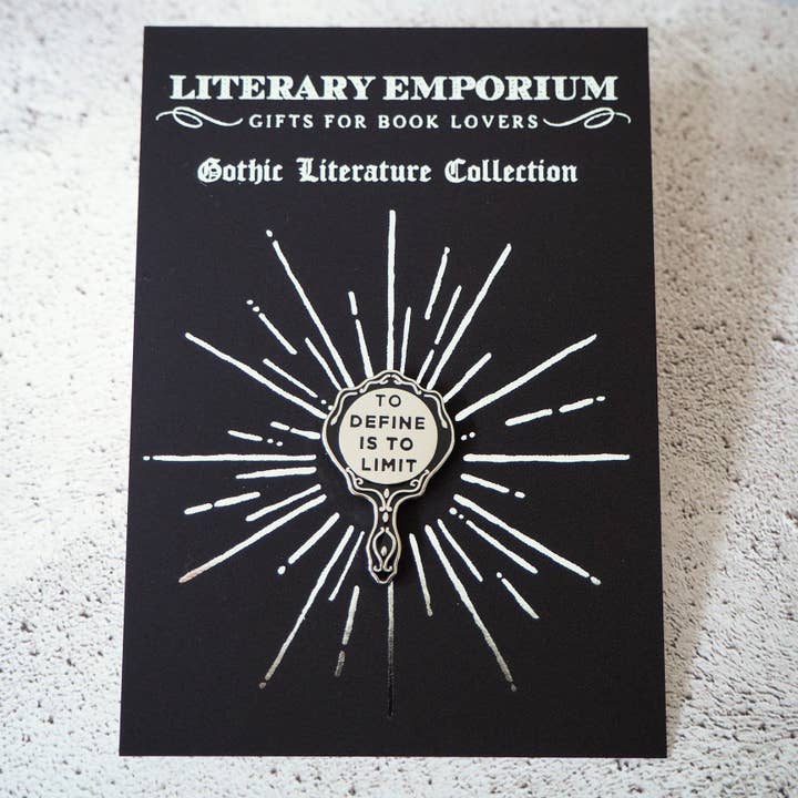 LiteraryEmporium – wholesale Lapel pin/button – The Picture of Dorian Gray Enamel Pin Badge - Gothic Mirror2