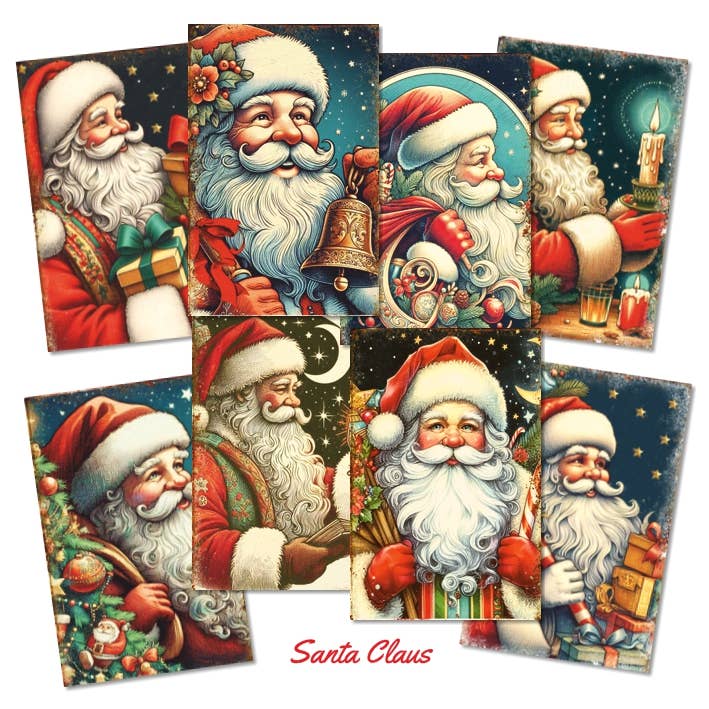 DECORER – wholesale Scrapbook – Santa Claus- MINI Scrapbook Paper 0