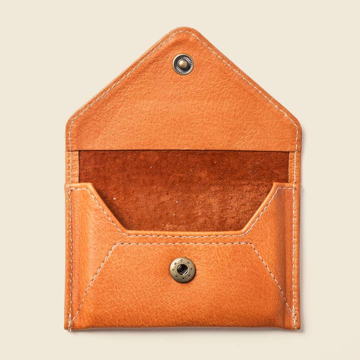 CASUPO - Wholesale Wallet - Men's - Women's Mini Leather Envelope Wallet - RFID wallet - Natural