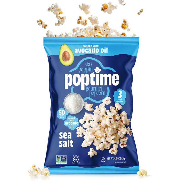 Poptime Sea Salt Popcorn Snack Bags - Healthy Snack, Kosher for wholesale by POPTime Snacks