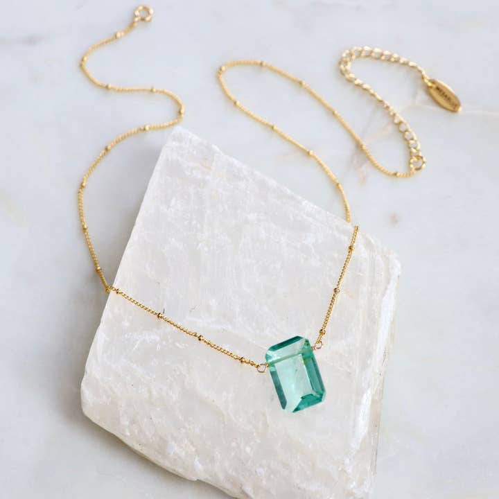 Aquamarine Quartz Necklace for wholesale by Mesa Blue