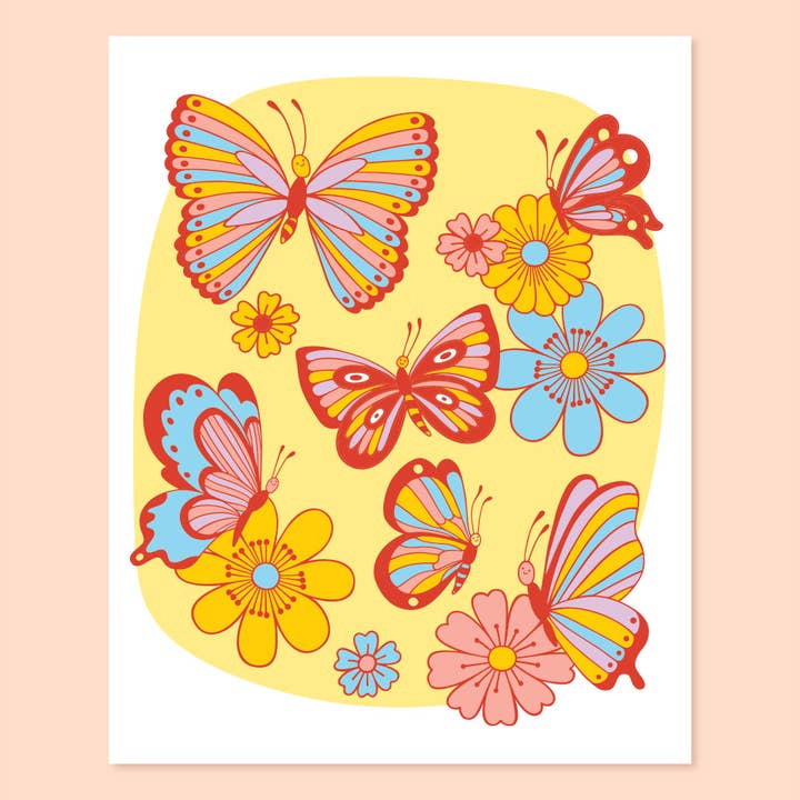 Butterflies Print - 8 x 10 for wholesale by The Good Twin
