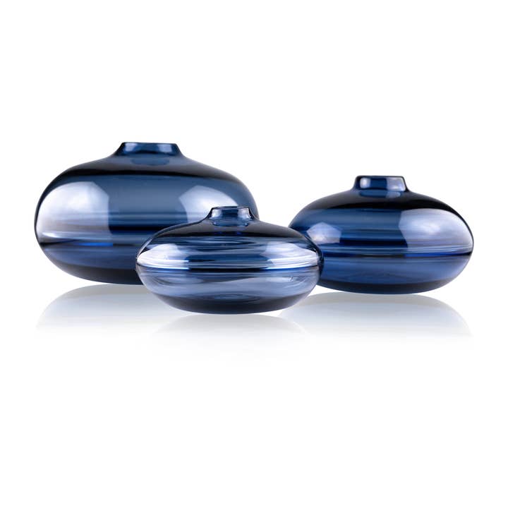 Halo Vase - Squat for wholesale by Dougherty Glassworks