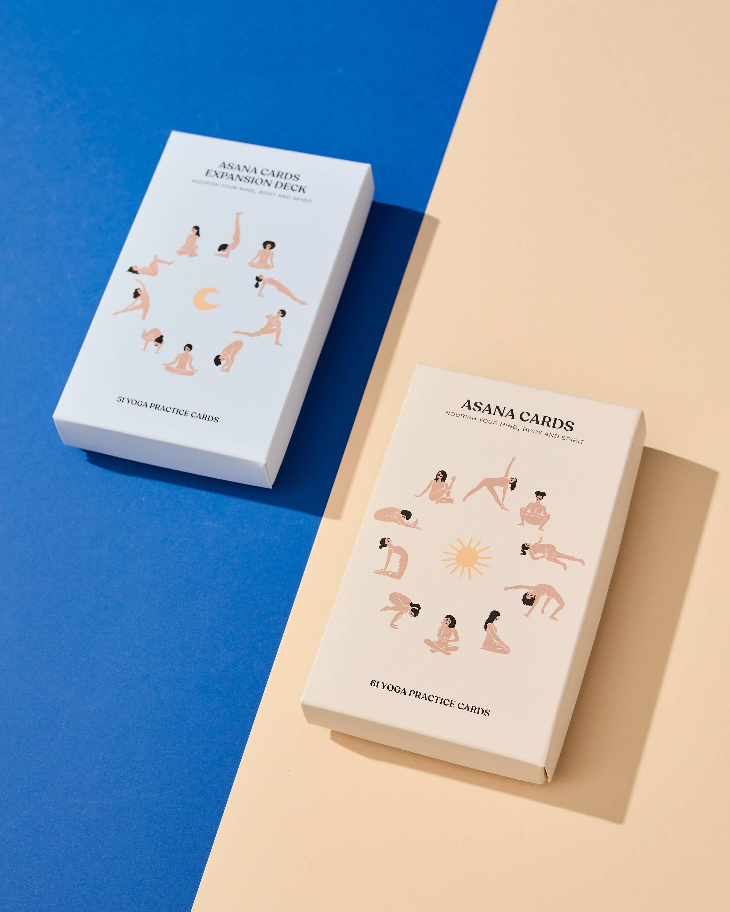 Asana Creatives - Vente Cartes de tarot - Pack de cartes Asana - Édition Sun & Moon Edition, Yoga2