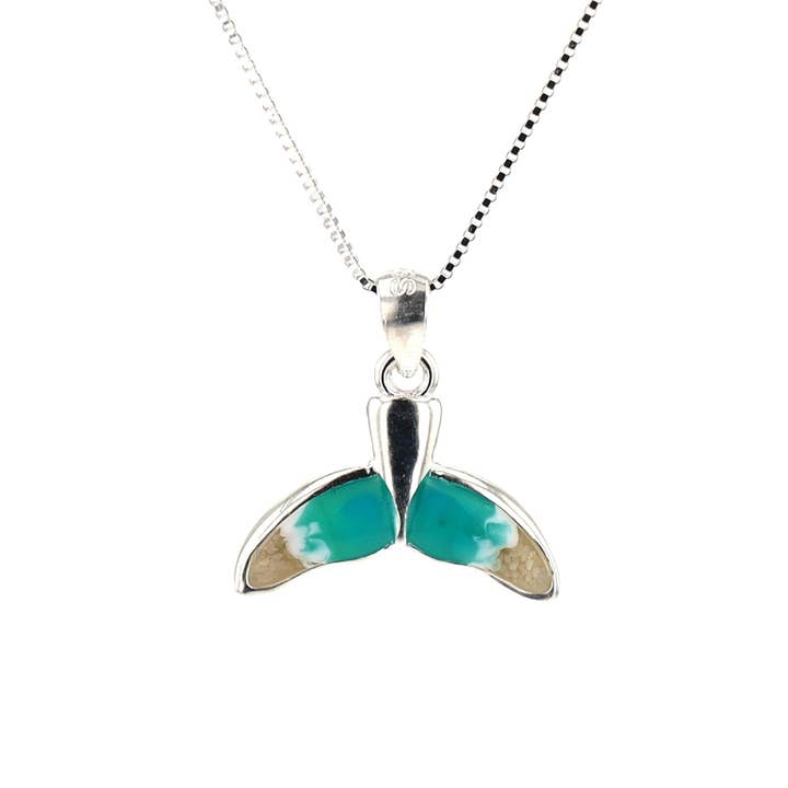 Whale Tail Necklace (Sterling Silver) for wholesale by Virtu Made