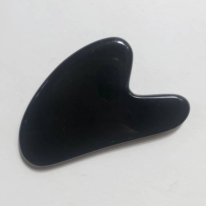 Gua sha-ansiktssten i obsidian för massage för wholesale av 1331