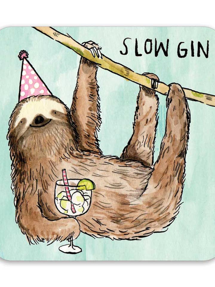 PORTA-COPOS DE GIN LENTO por atacado de Cath Tate Cards