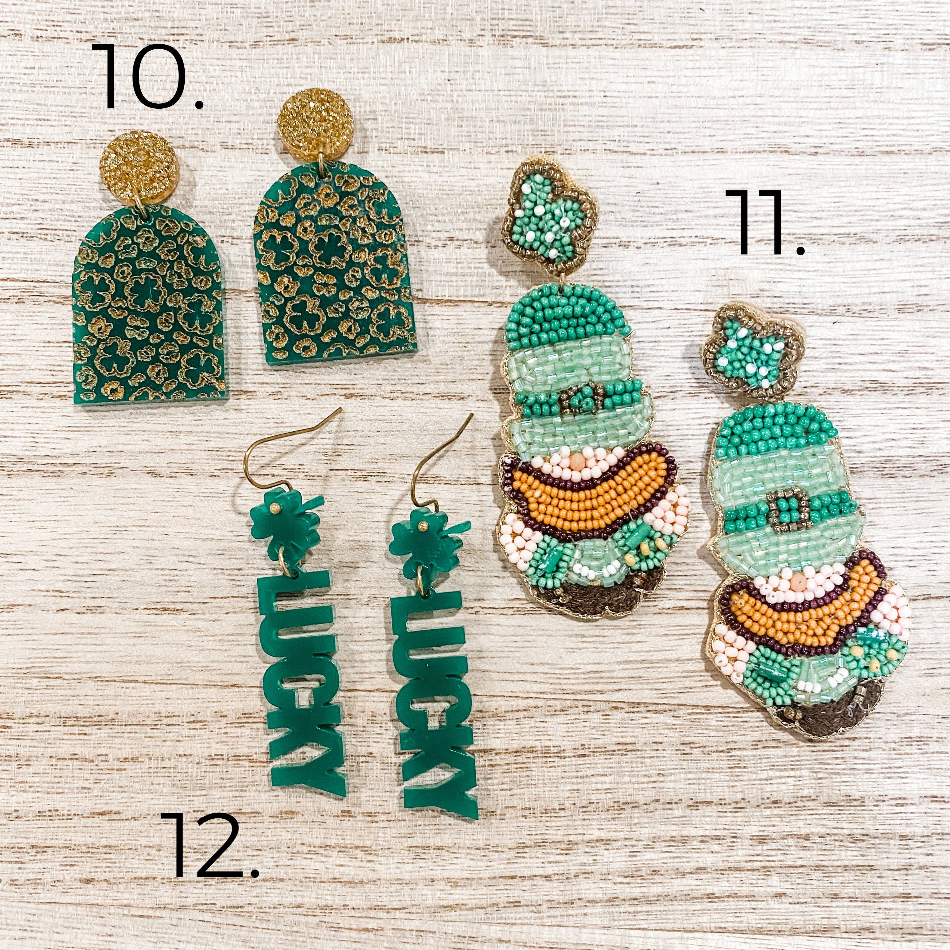 Natalie Fox Studio - Wholesale Dangle Earrings - St Patrick's Day Earrings3