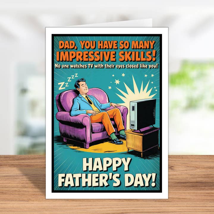 Katie Doodle | Boutique Greeting Cards & Birthday Gifts - Wholesale Father's Day Card - Funny Fathers Day Cards | Fathers Day Gifts | Free Display