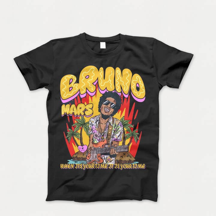 Dimi Rogue - Wholesale Screen Printed T-Shirt - Women's - Unisex Adult Bruno Mars Tee Shirt