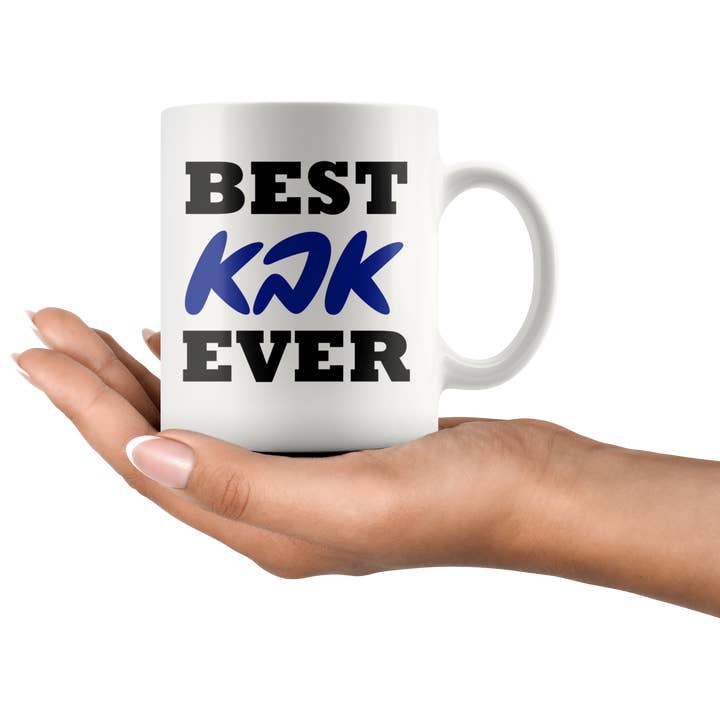 Gifts n'Shtick – Großhandel Kaffeebecher – Bester Vater Aba aller Zeiten Becher mit Hebräisch