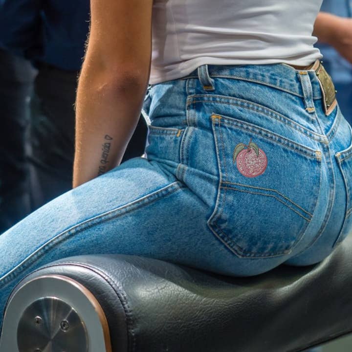 Wholesale Applique - Wholesale Patch - Peach - Glitter - Single - Shimmery Sparkle, Iron on Patch2