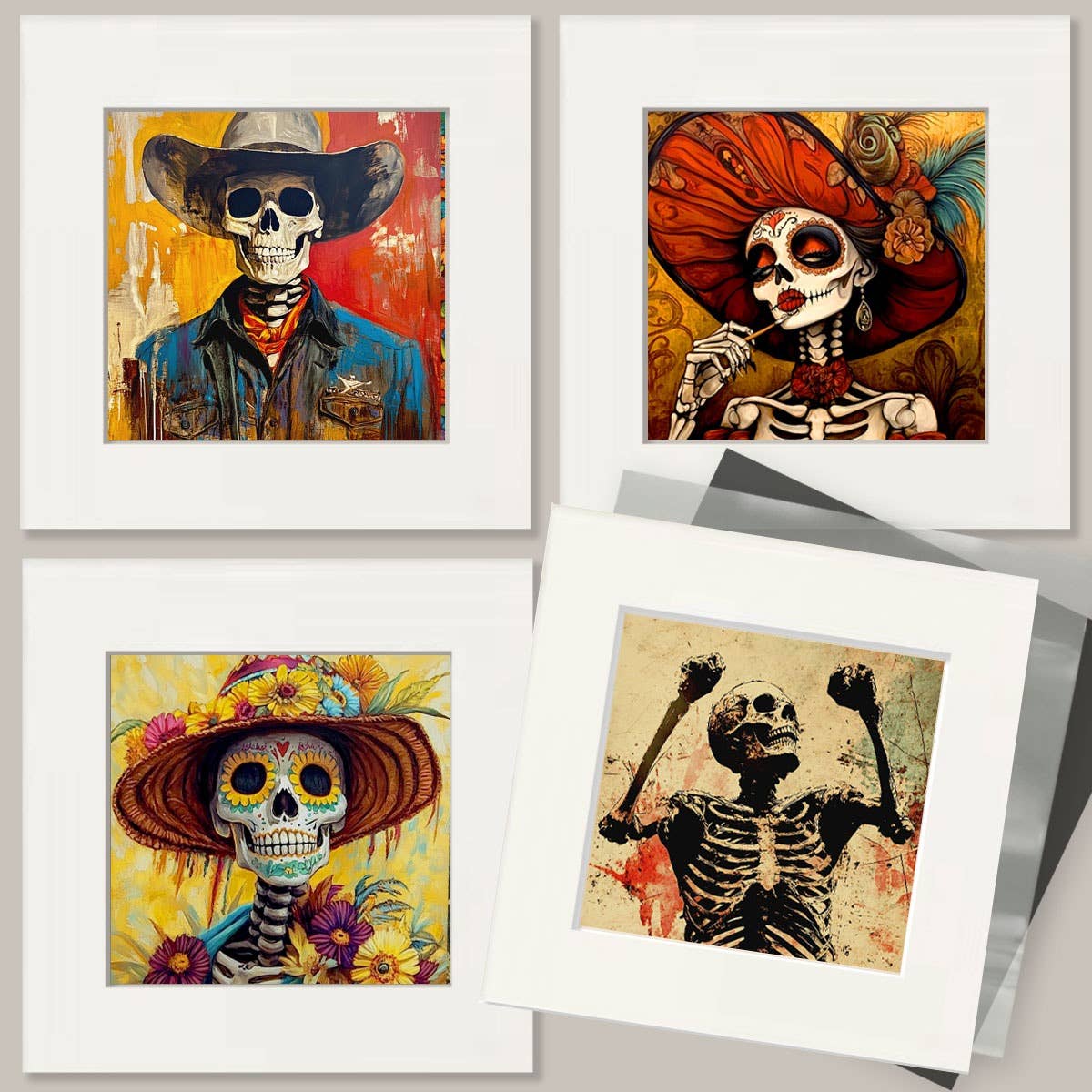 Mowbi - Wholesale Art Print - Putrid Paul the Pirate - Skull & Skeleton Art Prints - 8"x10" Art Print for 11"x14" Frame2