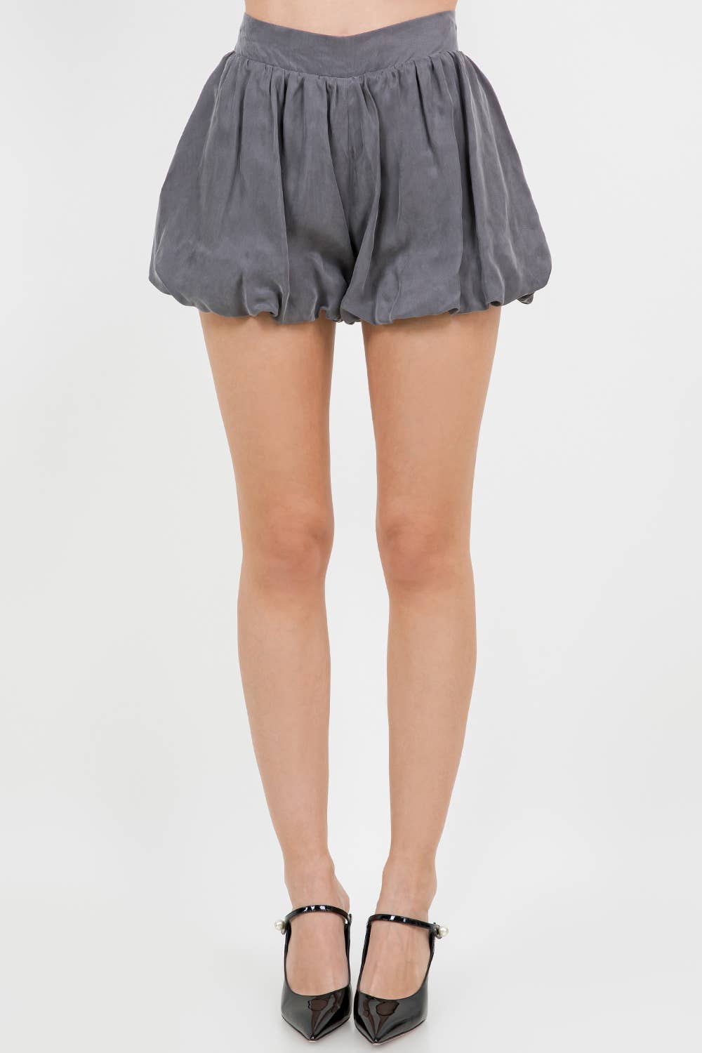 【THEAIRTOWN】pie balloon shorts★2color Wholesale FLOWY WOVEN BALLOON SHORTS WITH V WAISTBAND