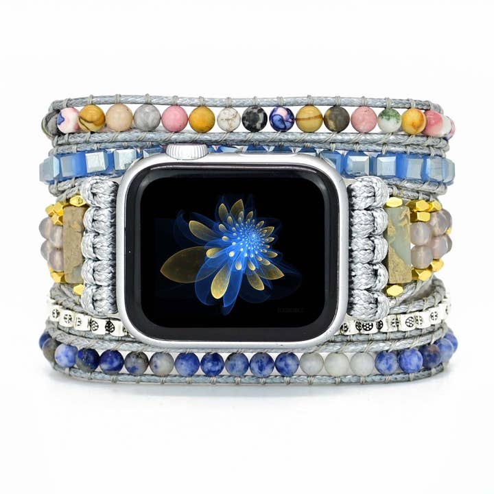 Free Spirit Shop - Wholesale Watch Band/Strap - Women's - Sodalite & Mixed Beads Apple Watch Band