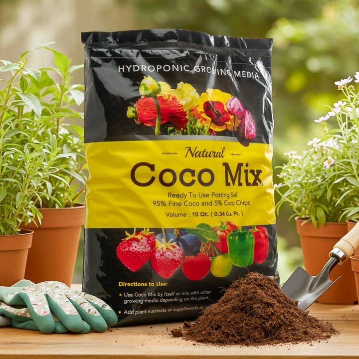 Coco Grow Media 10 Quarts Bag for wholesale by Sol Living