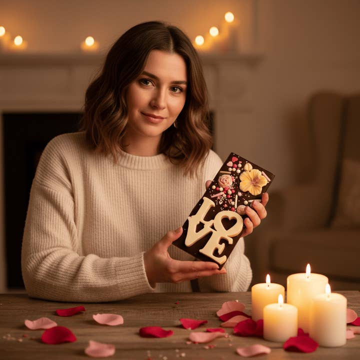 The Belgian Chocolate Makers - Wholesale Chocolate Bar - Milk chocolate red love bar 120g1