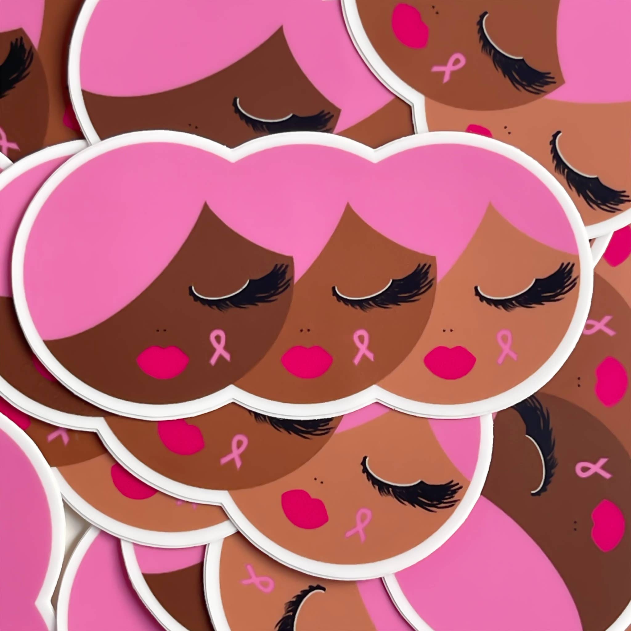 Sparkle Blu - Wholesale Sticker - Love Faith Hope | Pink Breast Cancer Awareness Unity Sticker2