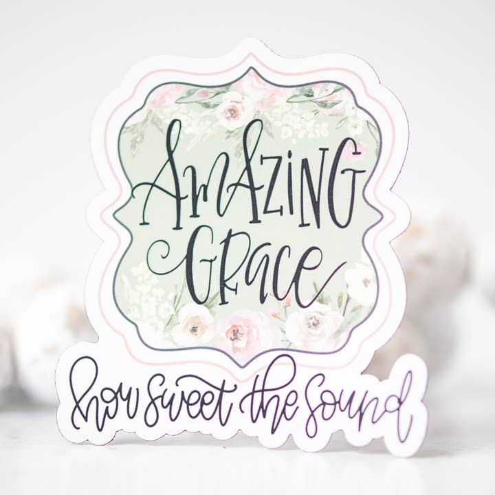 Magnete cristiano Amazing Grace 7,6 x 7,6 cm per la vendita all'ingrosso da parte di Savannah and James Co