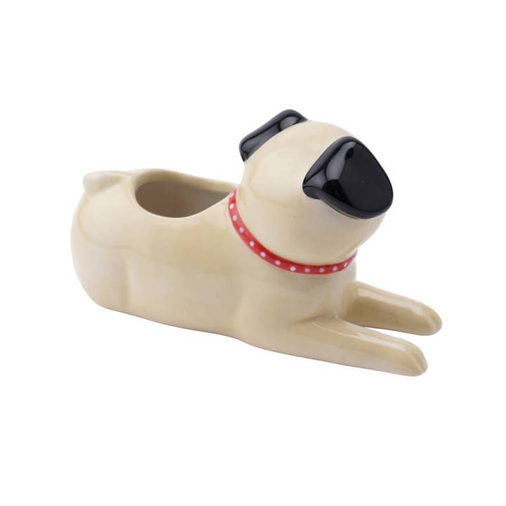 CGB Giftware - Wholesale Plant Pot - Floral Prints Pug Mini Planter2