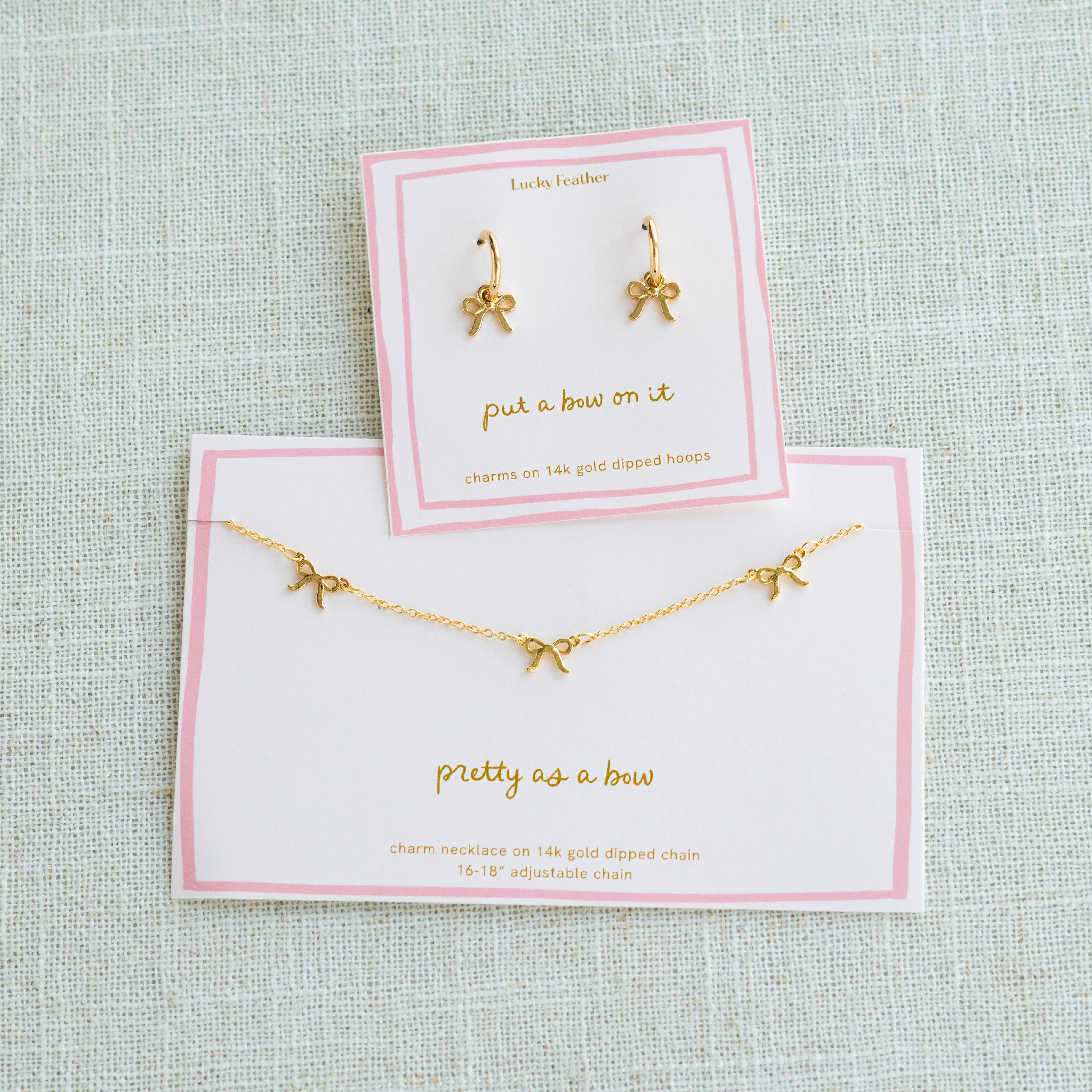 Lucky Feather - Wholesale Jewelry Set - Beautiful Bows Bundle - 32 pieces + Display2