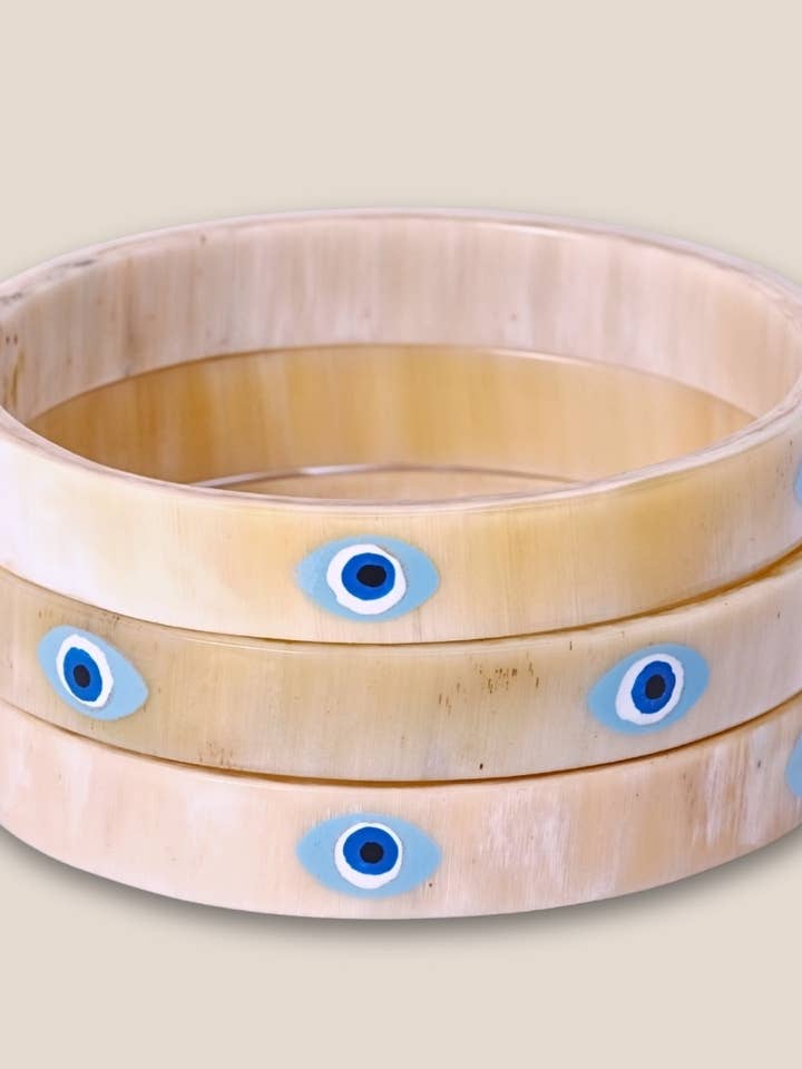 Pulseira de chifre 10 mm EYE 02 por atacado de JolieJulie-MaLune-VentiLLo