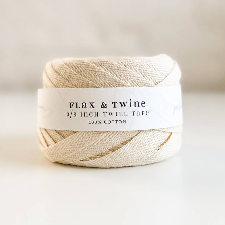 Flax & Twine - Wholesale Craft Supplies - Flax & Twine Cotton Twill Tape (3/8")