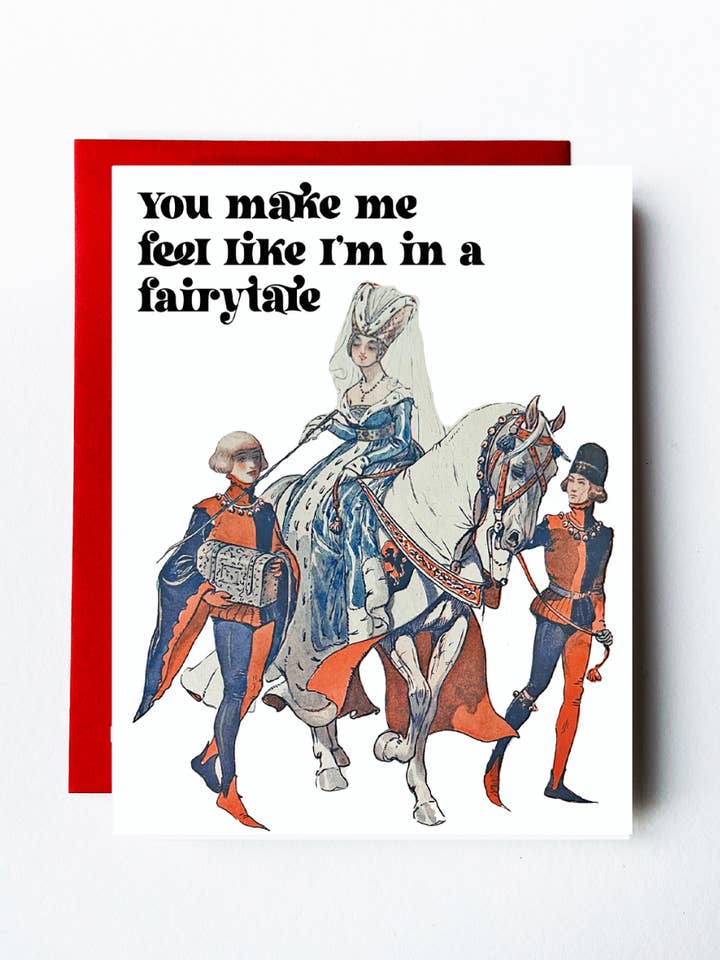 Fairytale Princess Art Deco Love Card for wholesale by The Twentieth