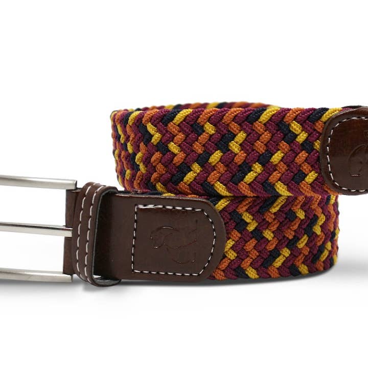 Cintura Intrecciata - Arancione/Giallo Zigzag per la vendita all'ingrosso da parte di Swole Panda