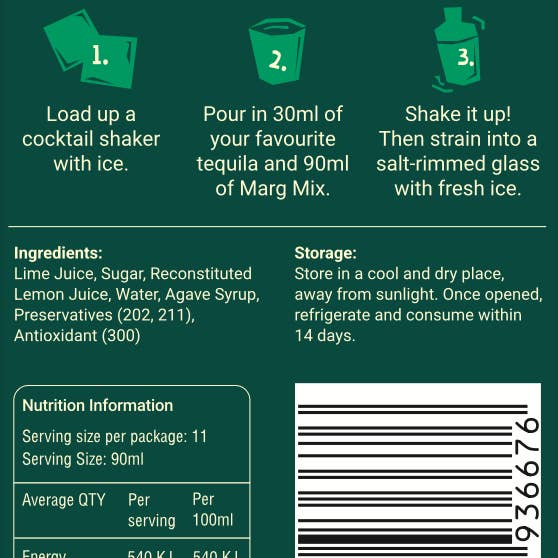 Cocktail Candy - Wholesale Cocktail Mix/Syrup - Cocktail Candy Craft Margarita Mix8